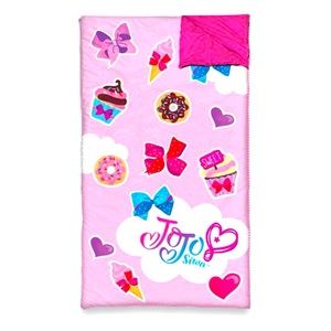 Jojo Siwa | Pink Feminine Sweet Treats Slumber Bag | Girls Travel Zip Up Slumber